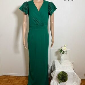 Elegant Green Evening Gown